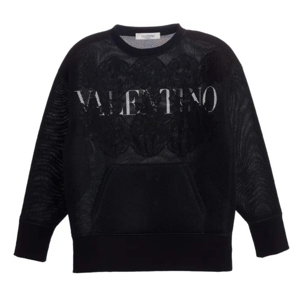 Logo Lace Sweatshirt VALENTINO